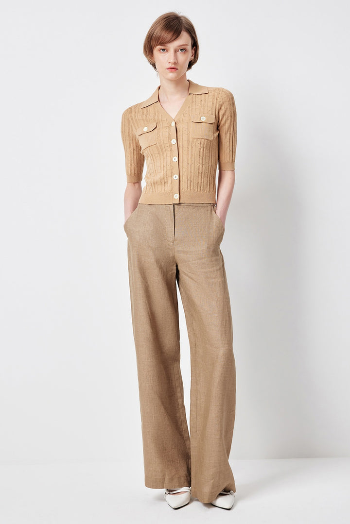MARYLING Nomad Yellow Relaxed-fit Trousers