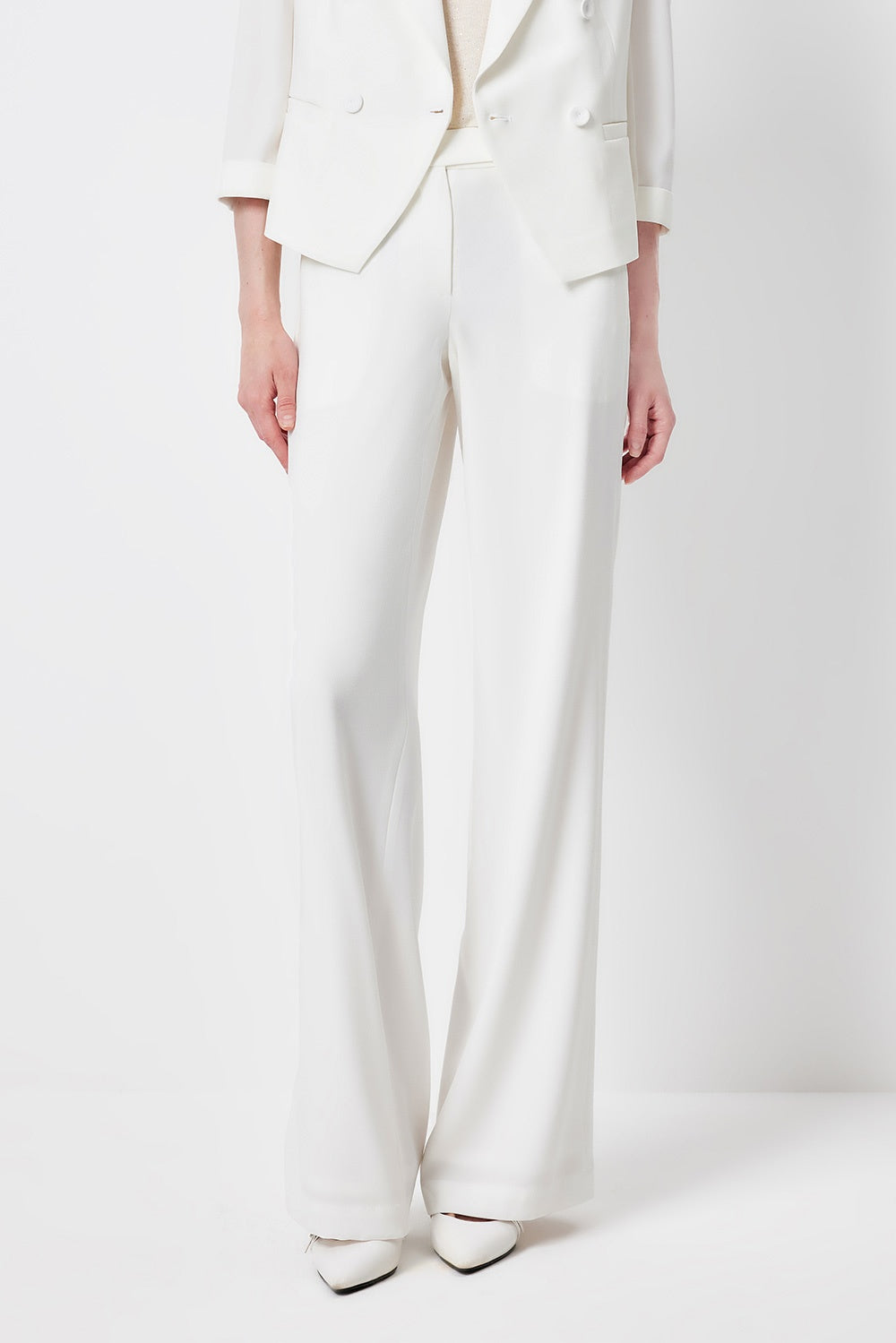 MARYLING Sculpted High-Waist Straight-Leg Trousers