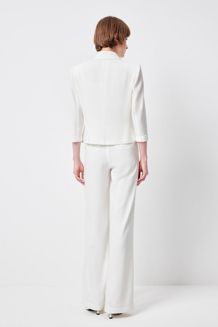 MARYLING Sculpted High-Waist Straight-Leg Trousers