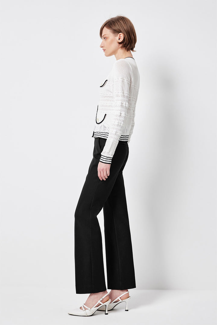 MARYLING Tailored Wide-Leg with Pleat Detail Trousers