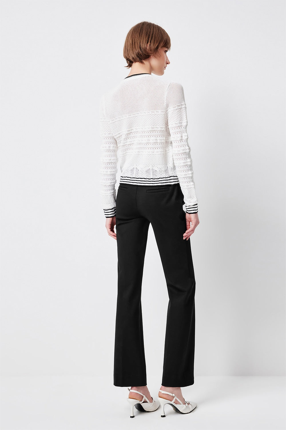 MARYLING Tailored Wide-Leg with Pleat Detail Trousers