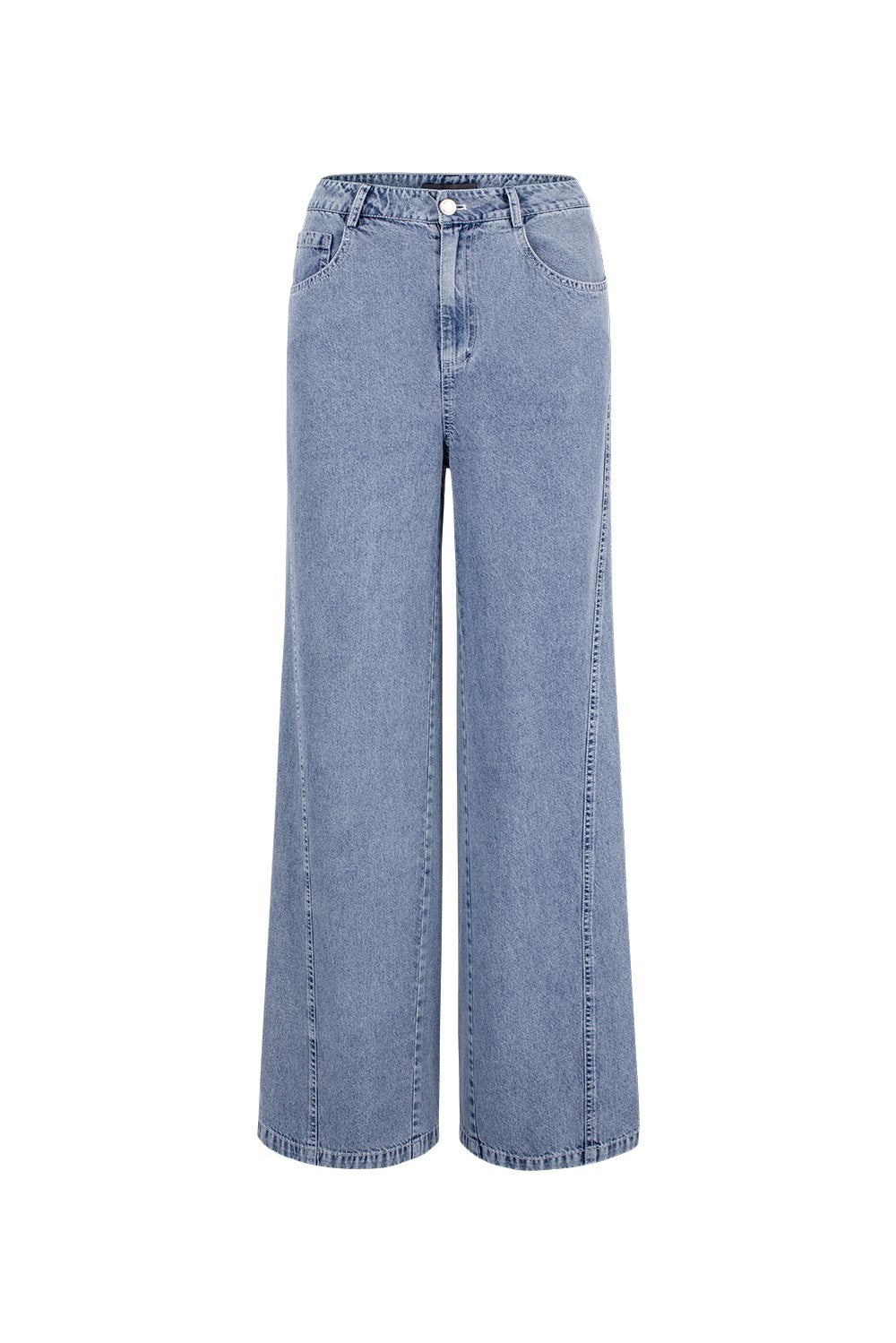 MARYLING Washed Denim Blue Relaxed Jeans