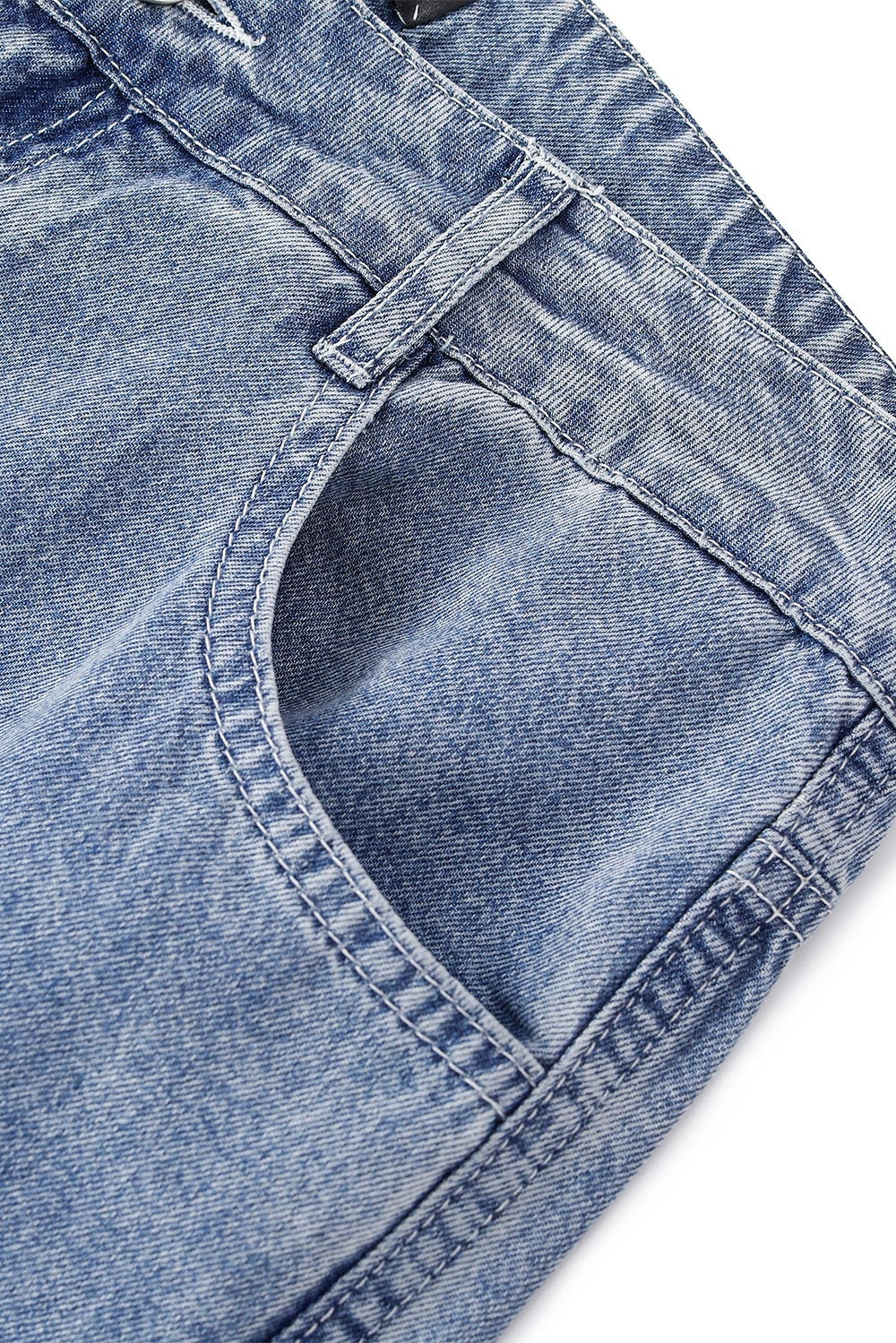 MARYLING Washed Denim Blue Relaxed Jeans