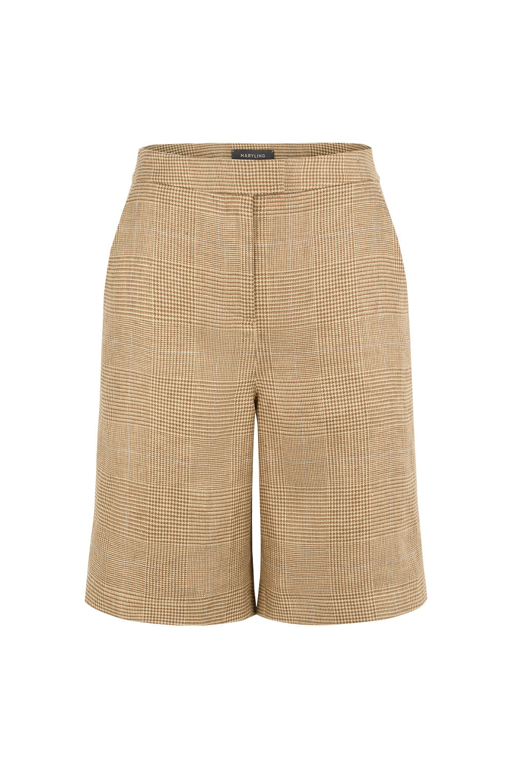 MARYLING Nomad Yellow Plaid Bermuda Shorts