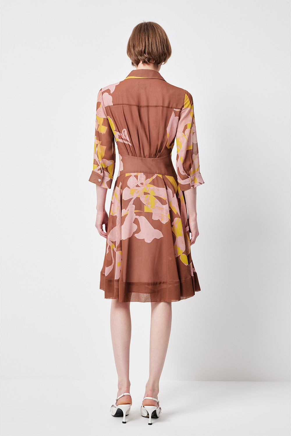 MARYLING Floral-Printed Sleeves Dresses