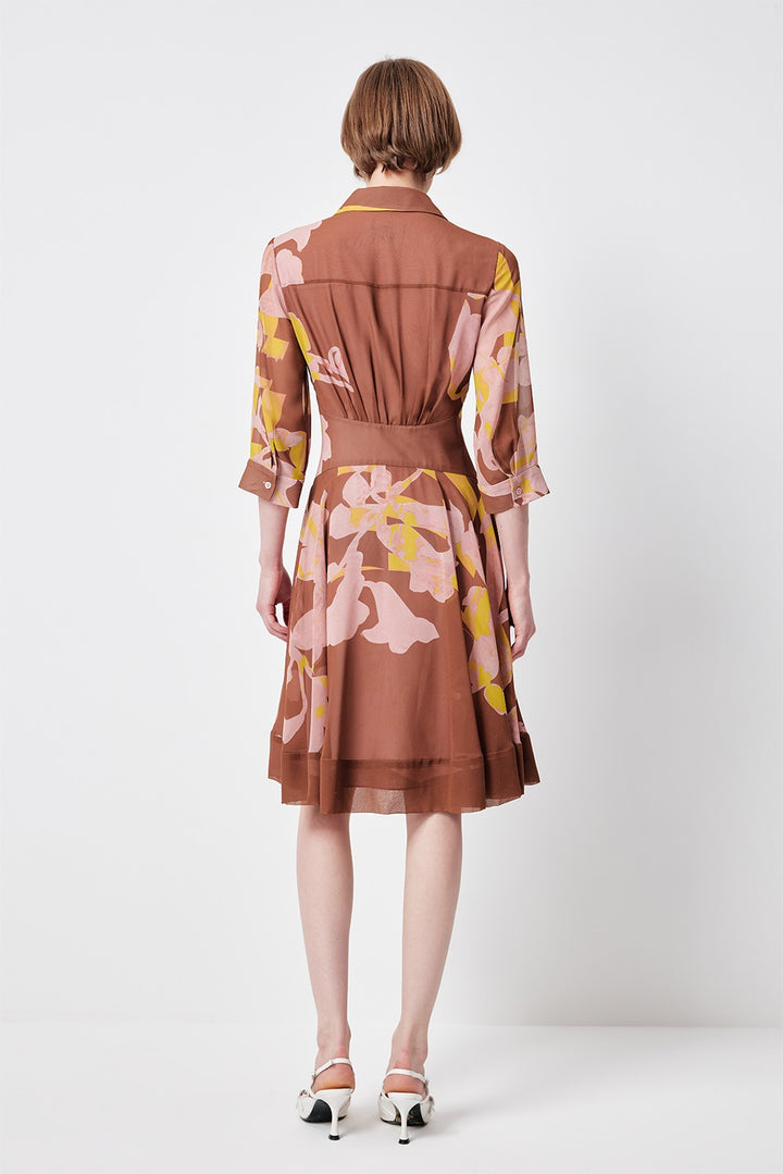 MARYLING Floral-Printed Sleeves Dresses