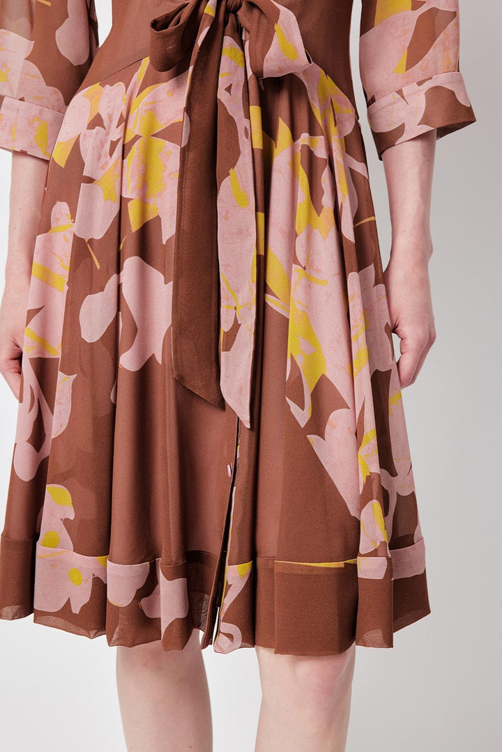 MARYLING Floral-Printed Sleeves Dresses