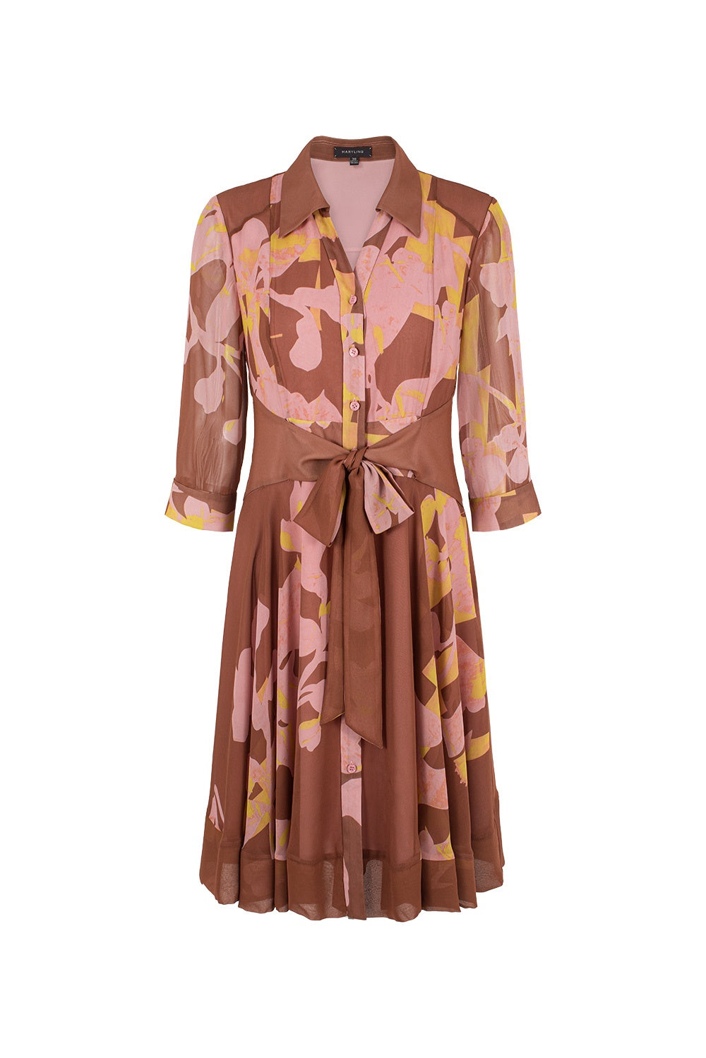 MARYLING Floral-Printed Sleeves Dresses