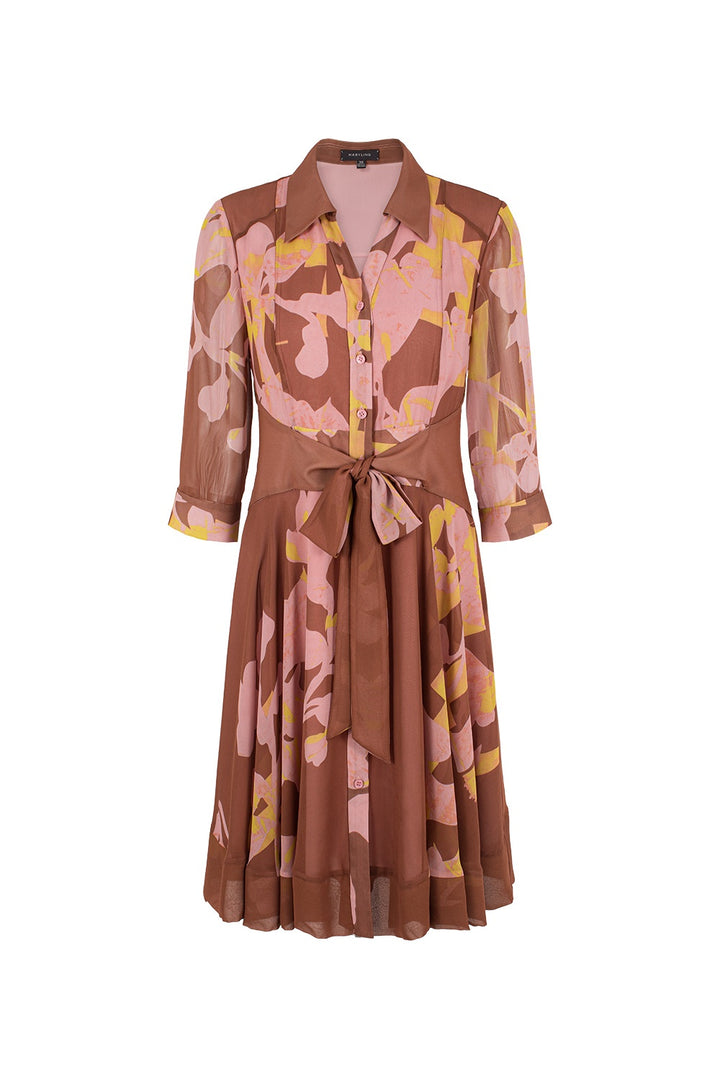 MARYLING Floral-Printed Sleeves Dresses