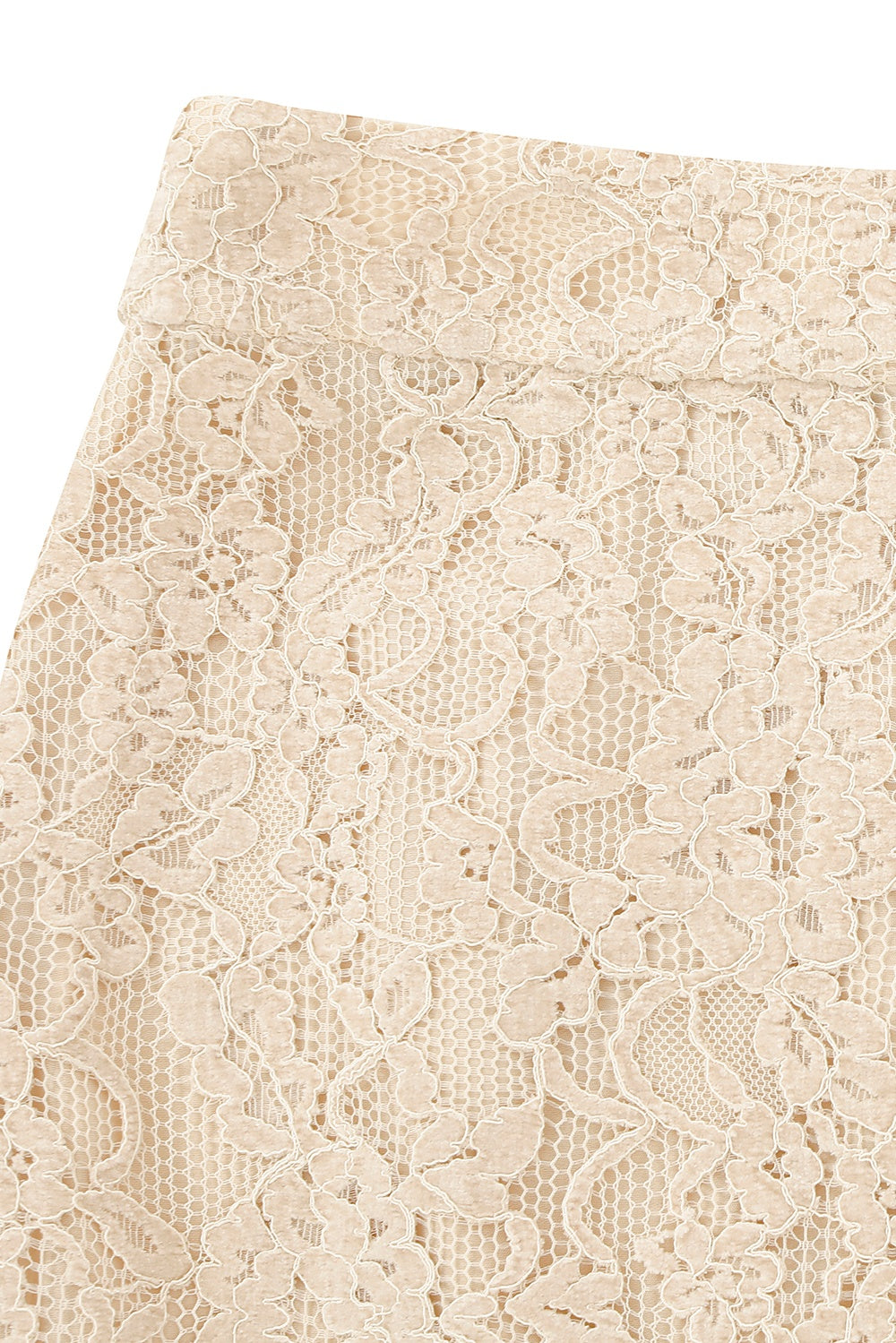 MARYLING Cream Sculpted A-line Skirts