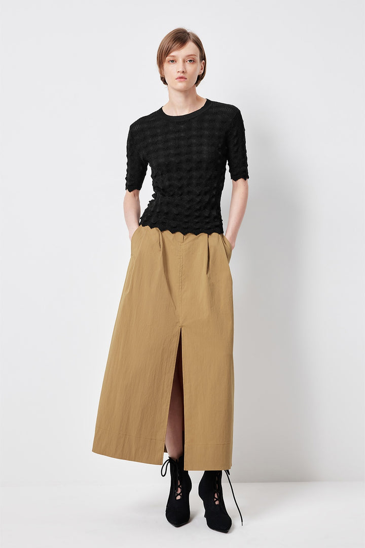 MARYLING Nomad Yellow A-Line Midi Skirts