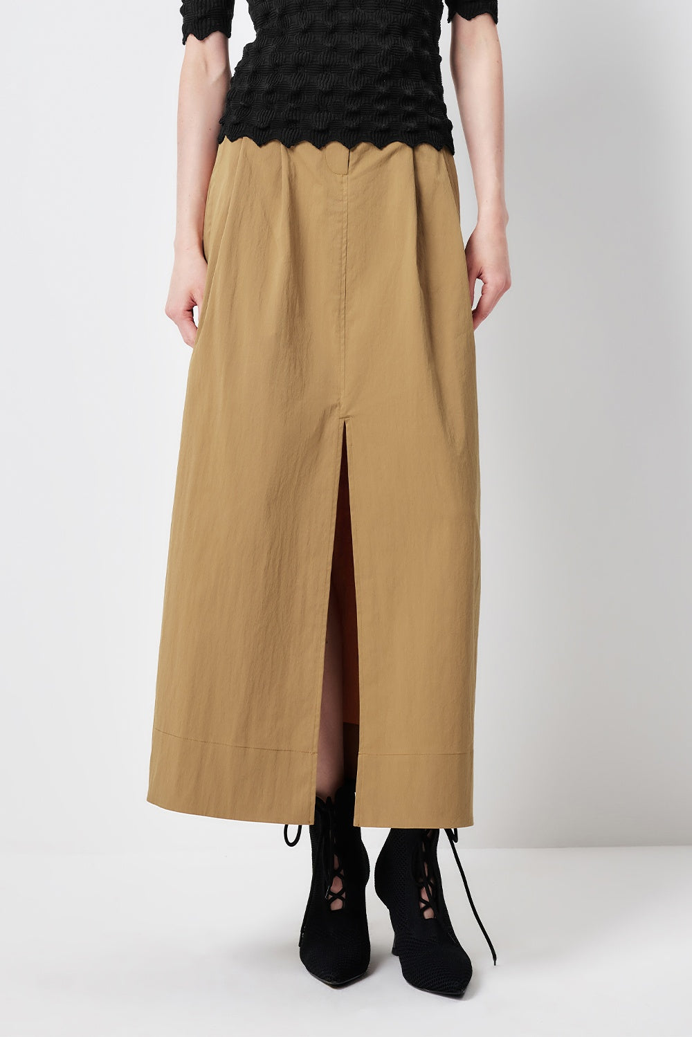 MARYLING Nomad Yellow A-Line Midi Skirts