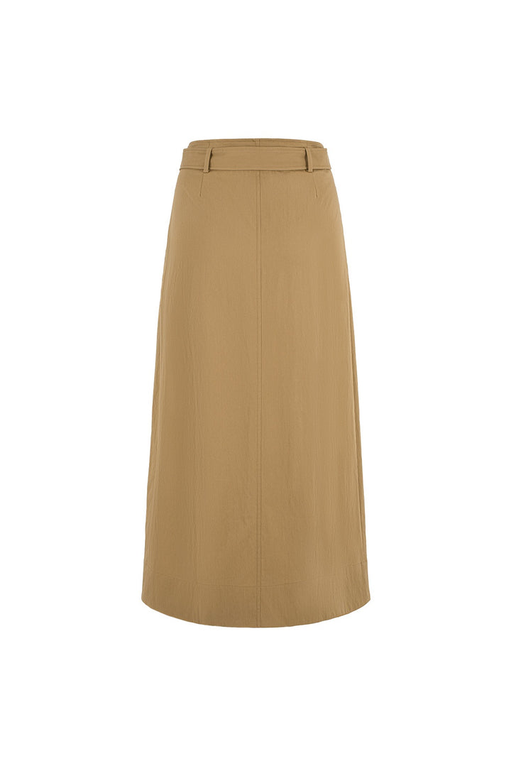 MARYLING Nomad Yellow A-Line Midi Skirts