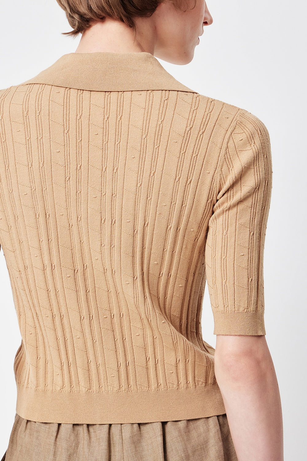 MARYLING Asymmetric Pleated Knit Cardigans
