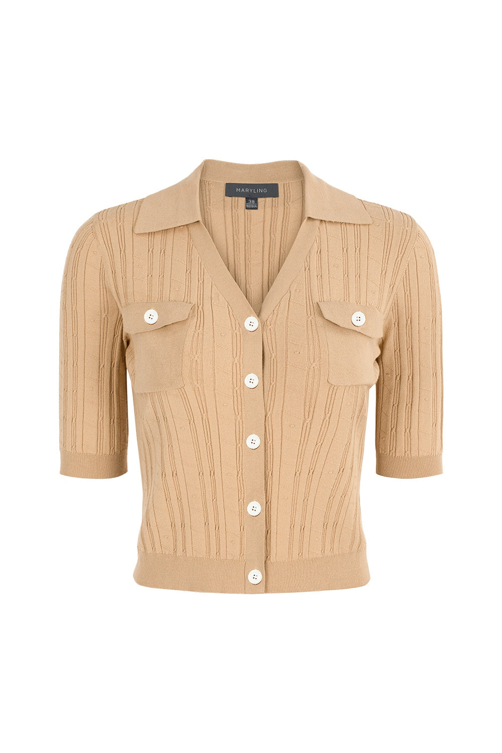 MARYLING Asymmetric Pleated Knit Cardigans