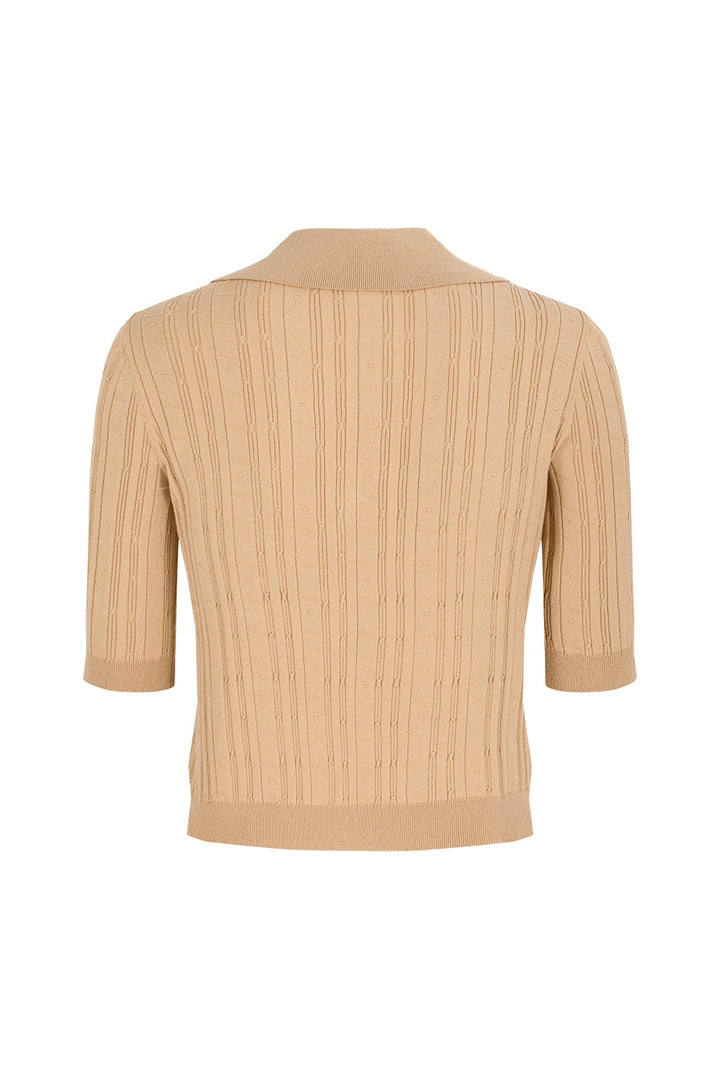 MARYLING Asymmetric Pleated Knit Cardigans