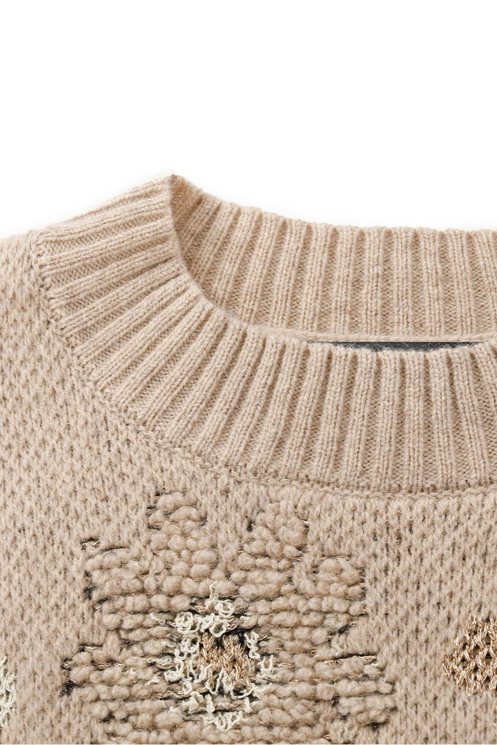 MARYLING Light Camel Cloud-Soft Relaxed Drop-Shoulder Knit Sweaters