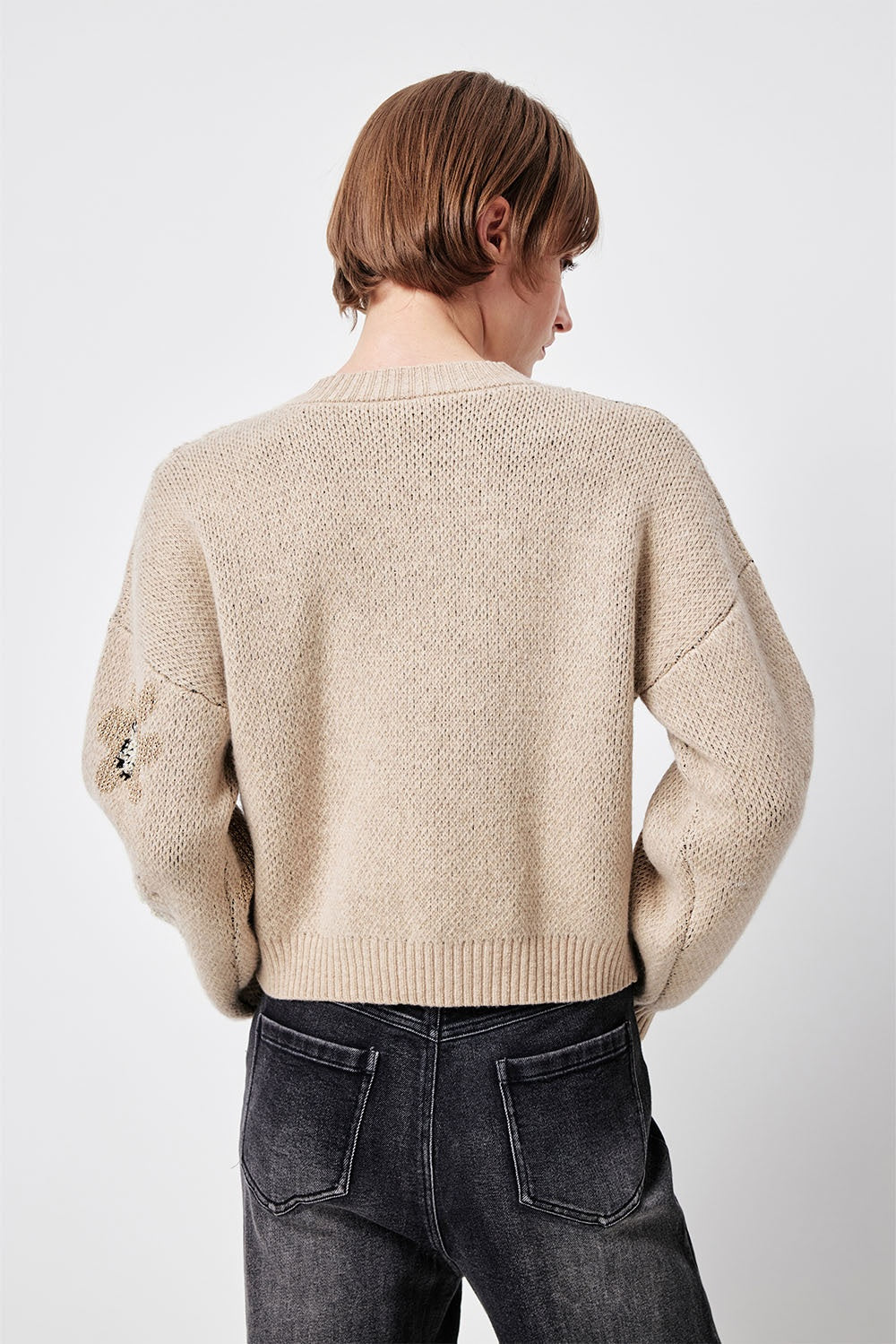 MARYLING Light Camel Cloud-Soft Relaxed Drop-Shoulder Knit Sweaters