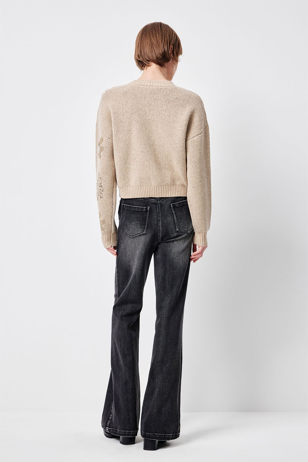 MARYLING Light Camel Cloud-Soft Relaxed Drop-Shoulder Knit Sweaters