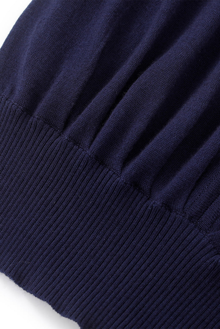 MARYLING Midnight Blue Cozy Knit Sweaters