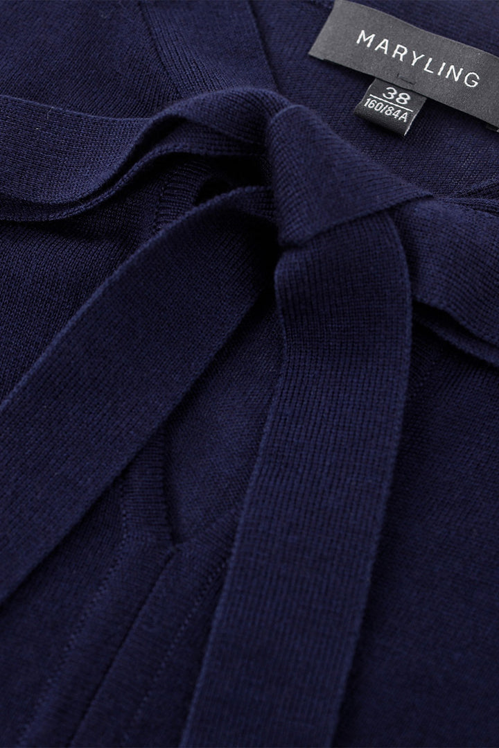 MARYLING Midnight Blue Cozy Knit Sweaters