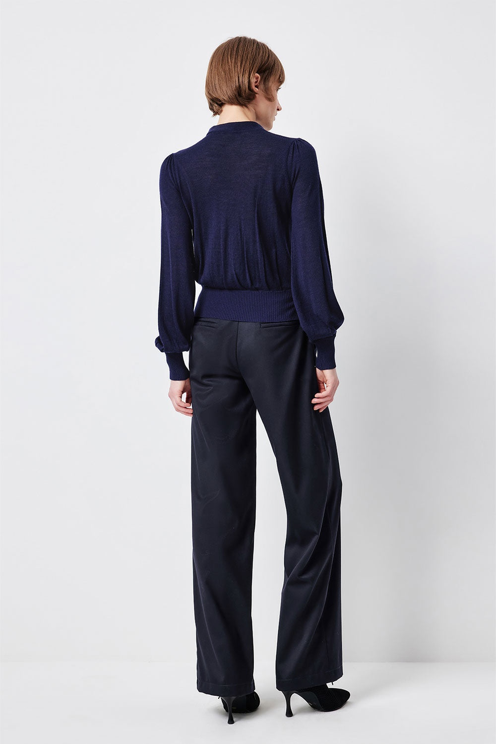 MARYLING Midnight Blue Cozy Knit Sweaters