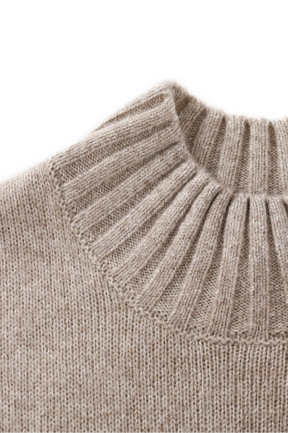 MARYLING Oatmeal Soft-Cloud Oversized Drop-Shoulder Knit Sweaters