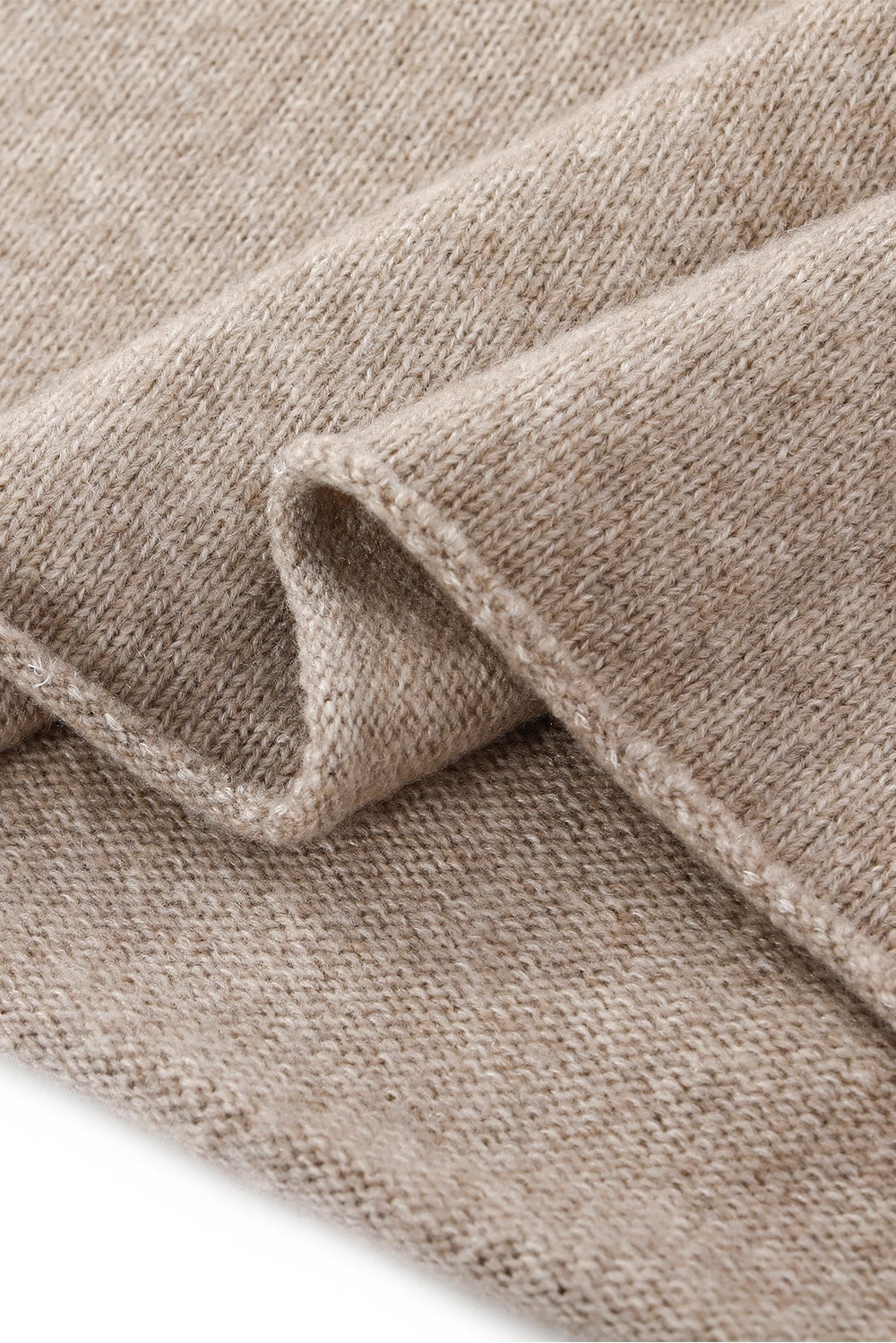 MARYLING Oatmeal Soft-Cloud Oversized Drop-Shoulder Knit Sweaters