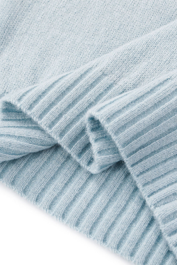 MARYLING Misty Blue Cloud-Knit Sweaters