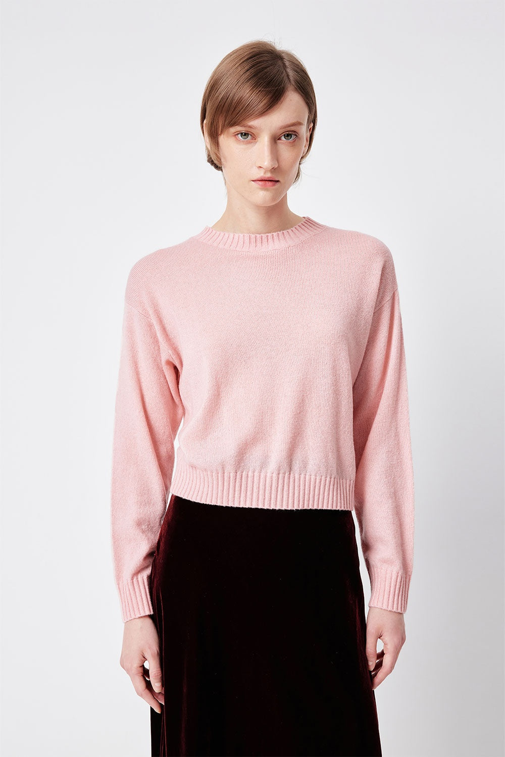 MARYLING Misty Blue Cloud-Knit Sweaters