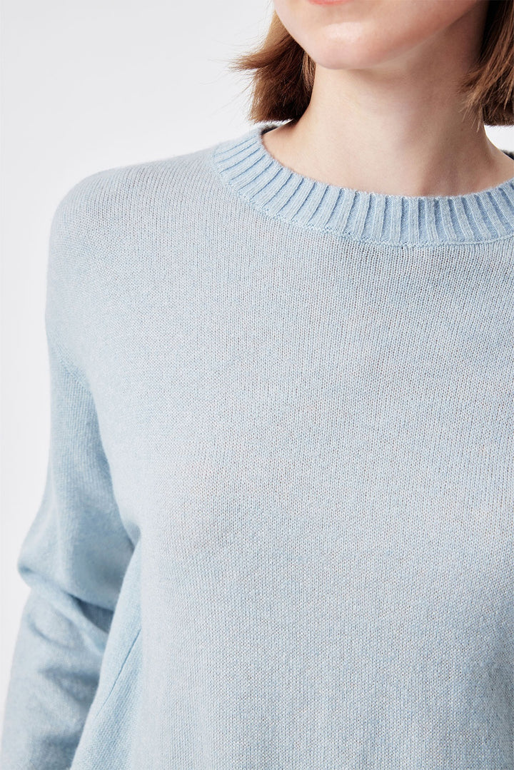 MARYLING Misty Blue Cloud-Knit Sweaters
