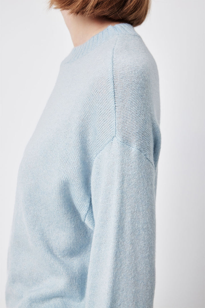 MARYLING Misty Blue Cloud-Knit Sweaters