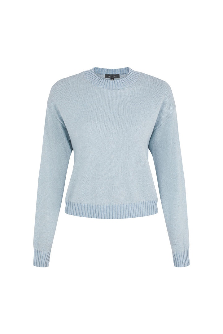 MARYLING Misty Blue Cloud-Knit Sweaters