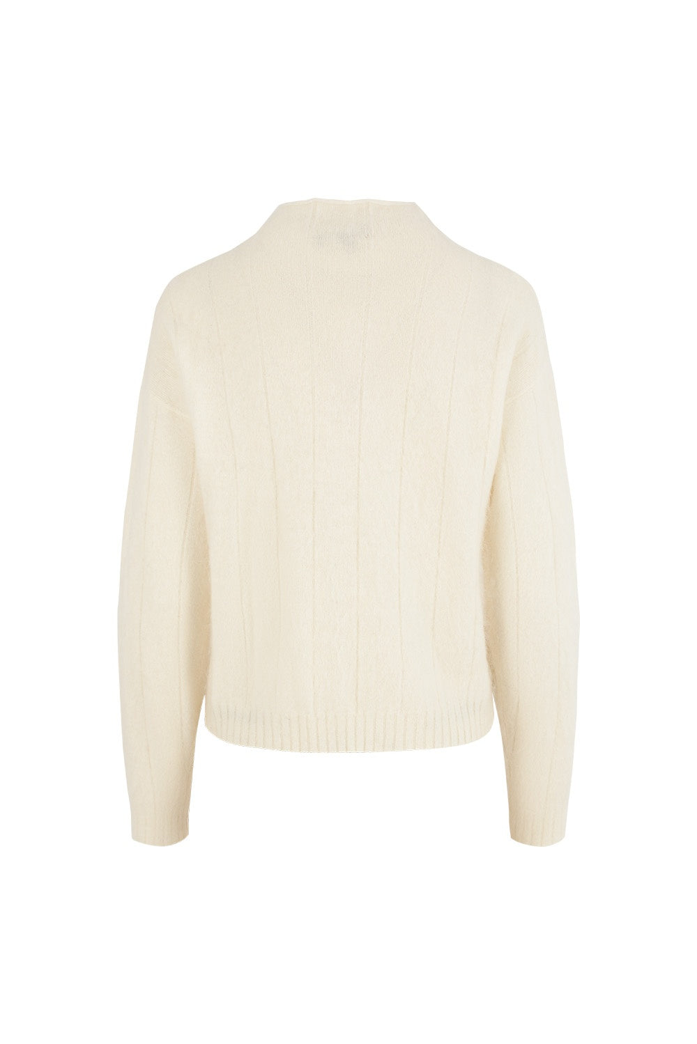 MARYLING Ivory Softly Draped Relaxed Drop-Shoulder Knit Sweaters