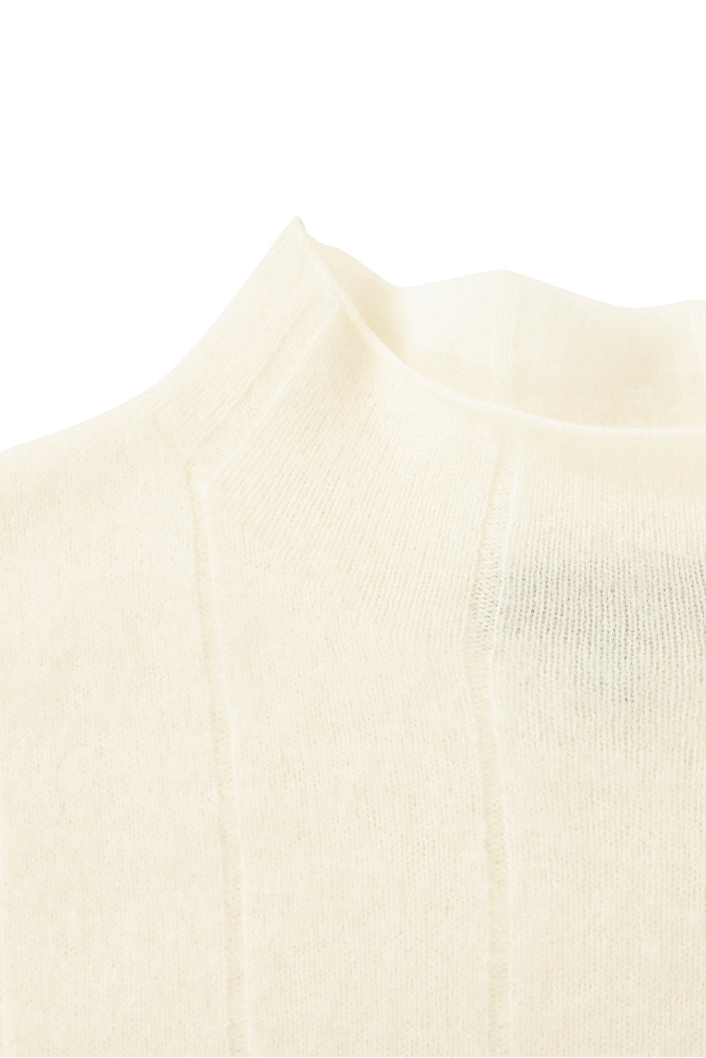MARYLING Ivory Softly Draped Relaxed Drop-Shoulder Knit Sweaters