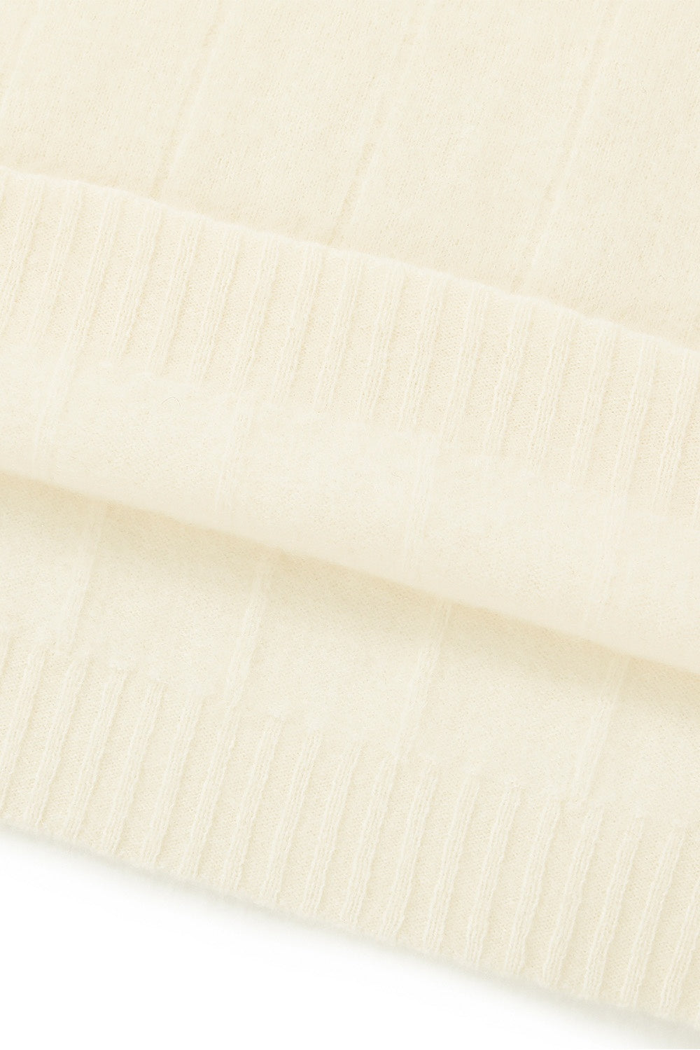 MARYLING Ivory Softly Draped Relaxed Drop-Shoulder Knit Sweaters
