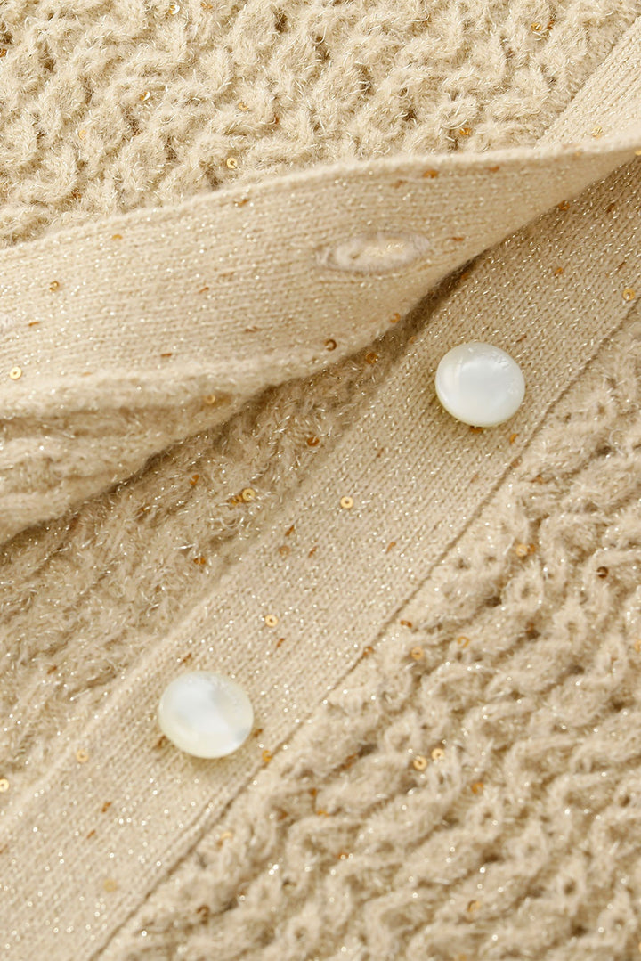 MARYLING Creamy Yellow Textured Knit Cardigans