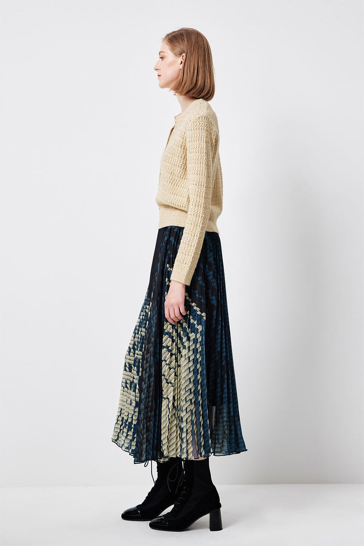 MARYLING Creamy Yellow Textured Knit Cardigans