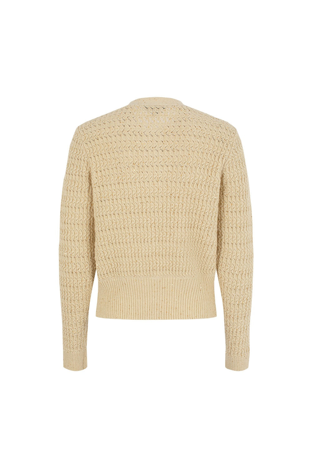 MARYLING Creamy Yellow Textured Knit Cardigans