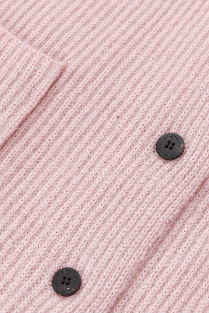 MARYLING Blush Grey Soft Cloud Open-Front Relaxed Cardigans