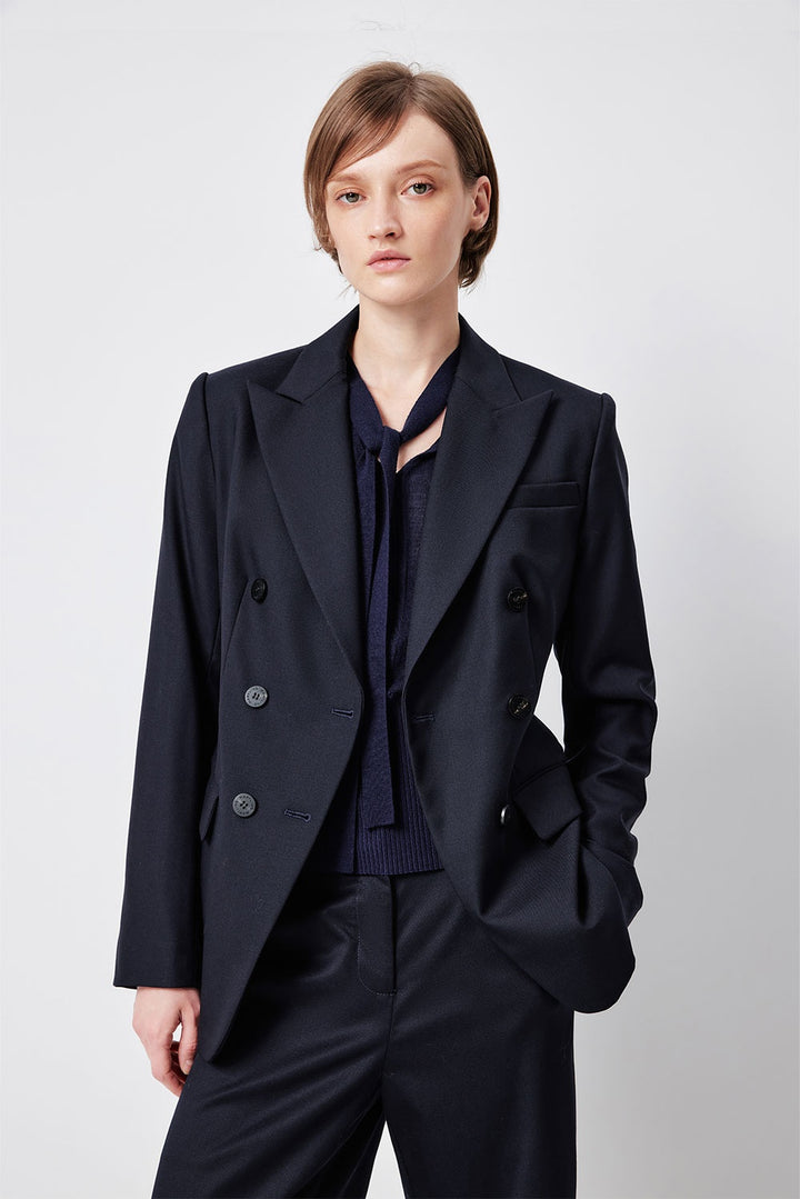 MARYLING Midnight Blue Tailored Blazers