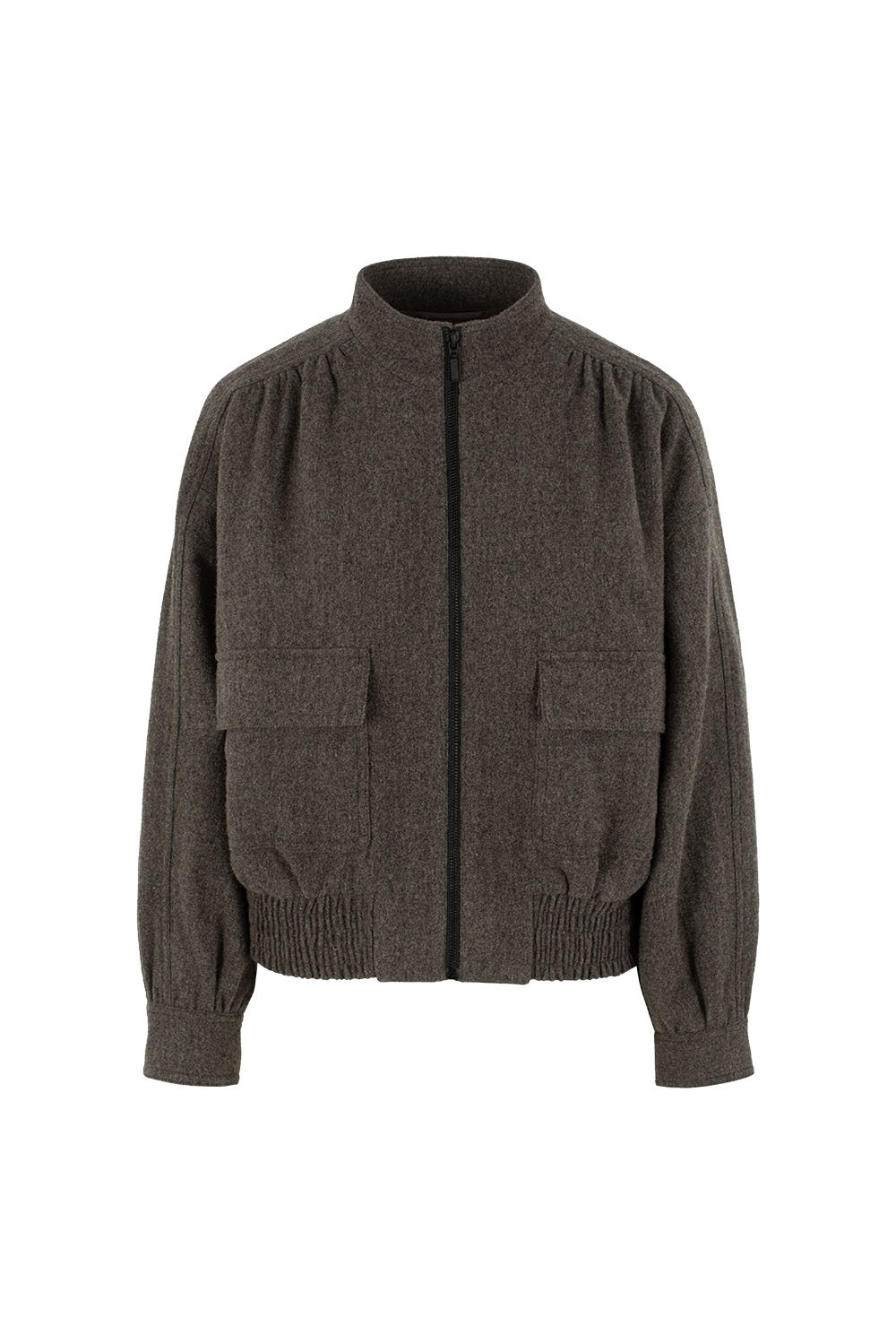 MARYLING Oakwood Green Sculpted Silhouette Long-Sleeve Tailored Jackets