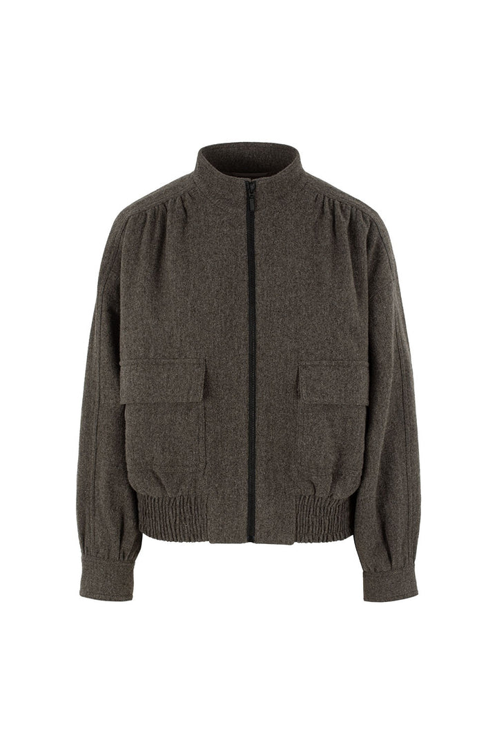 MARYLING Oakwood Green Sculpted Silhouette Long-Sleeve Tailored Jackets