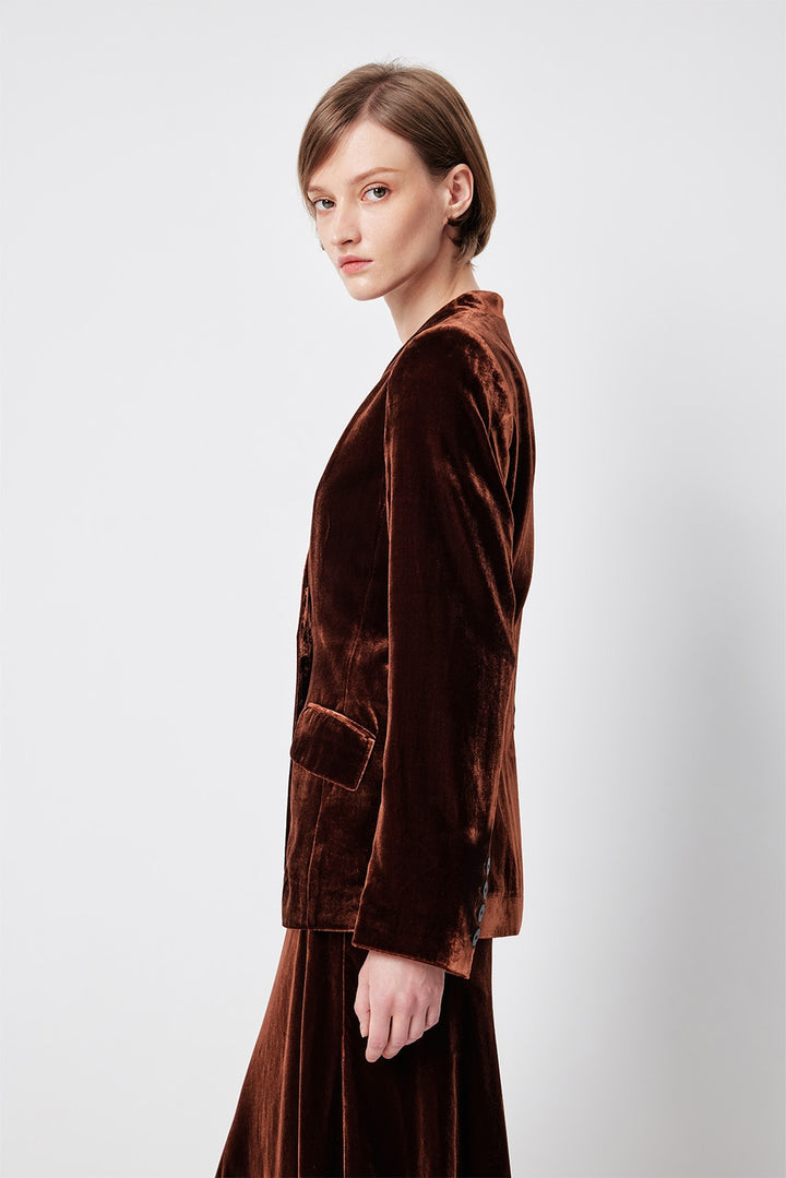MARYLING Amber Ember Sculpted Short Blazers