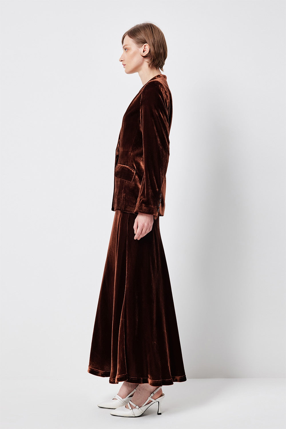 MARYLING Amber Ember Sculpted Short Blazers