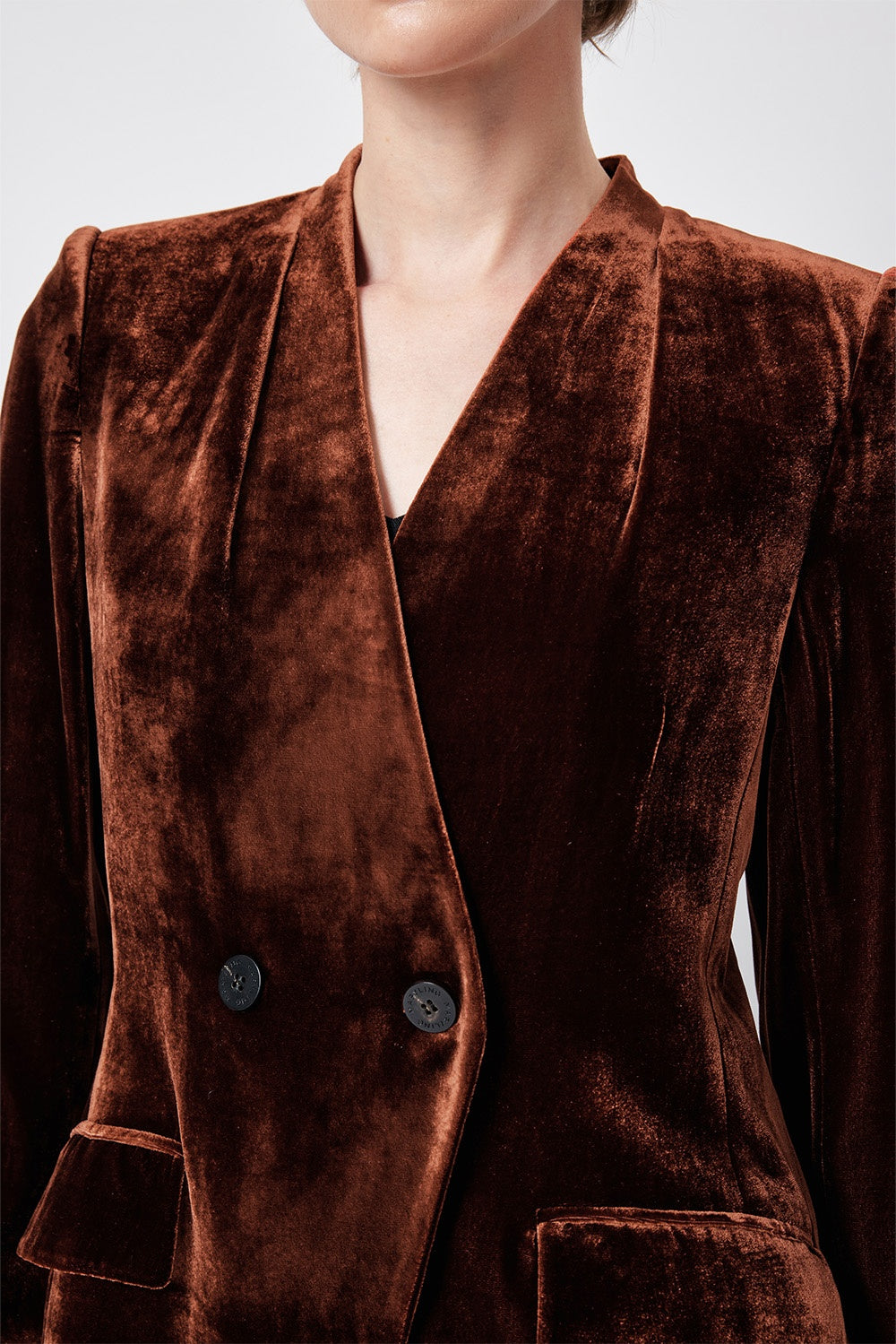 MARYLING Amber Ember Sculpted Short Blazers
