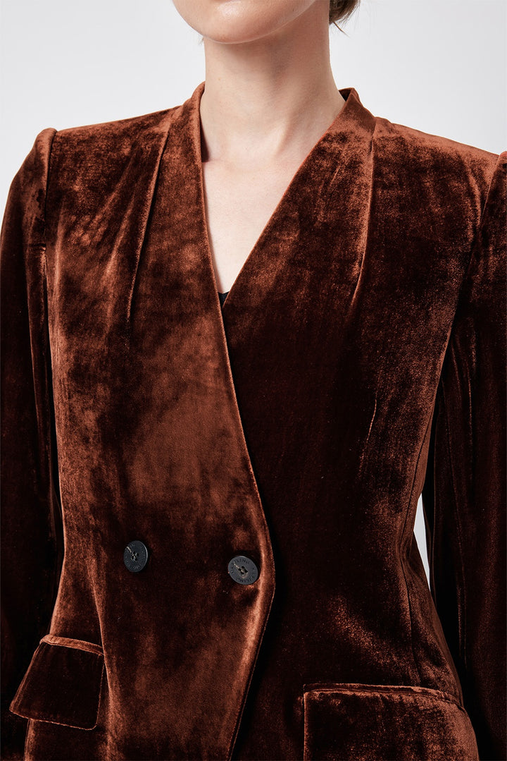 MARYLING Amber Ember Sculpted Short Blazers