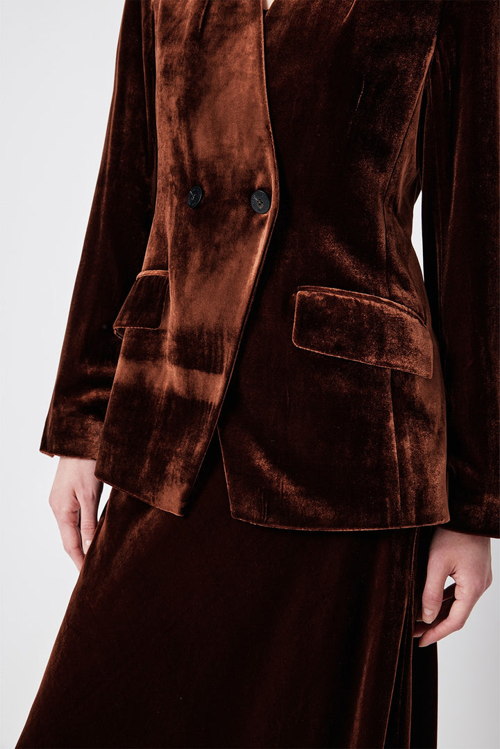 MARYLING Amber Ember Sculpted Short Blazers