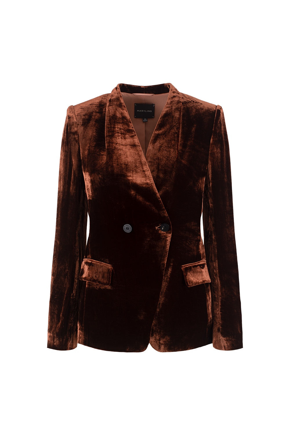 MARYLING Amber Ember Sculpted Short Blazers