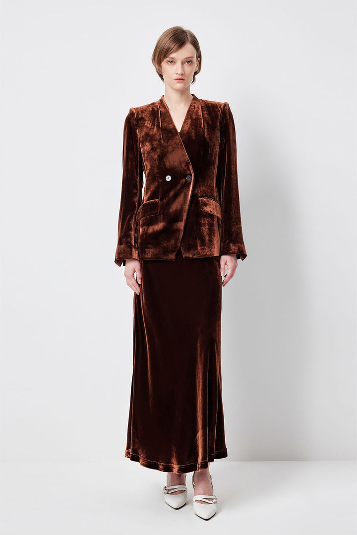 MARYLING Amber Ember Sculpted Short Blazers